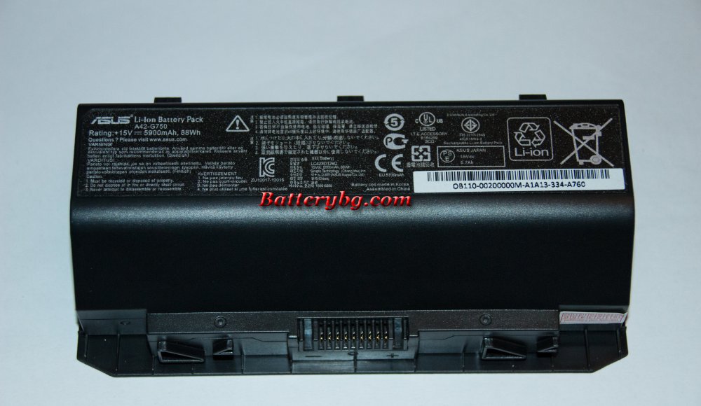 Оригинална батерия Asus G750JH - Кликнете на изображението, за да го затворите
